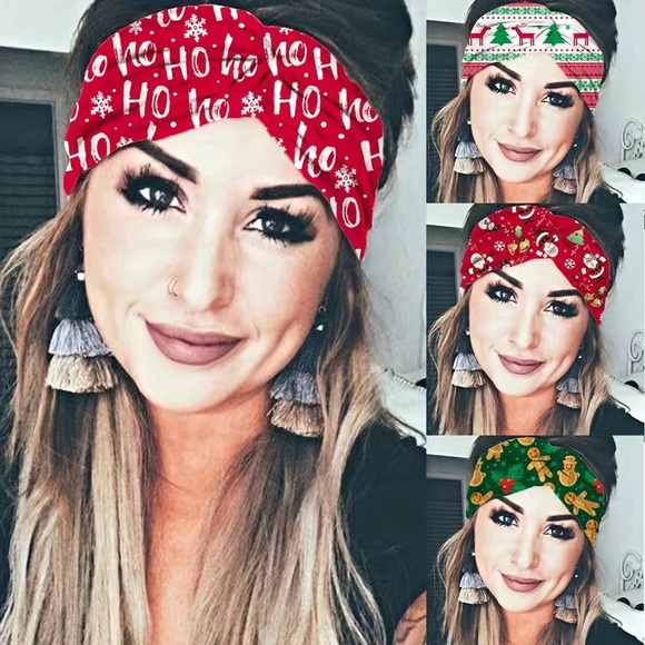 Gingerbread Man Holiday Headband- NEW - Picture 3 of 5